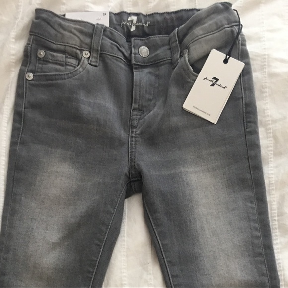 Grey 7 For All Mankind Girl Super Skinny Jeans 6x - Picture 2 of 8